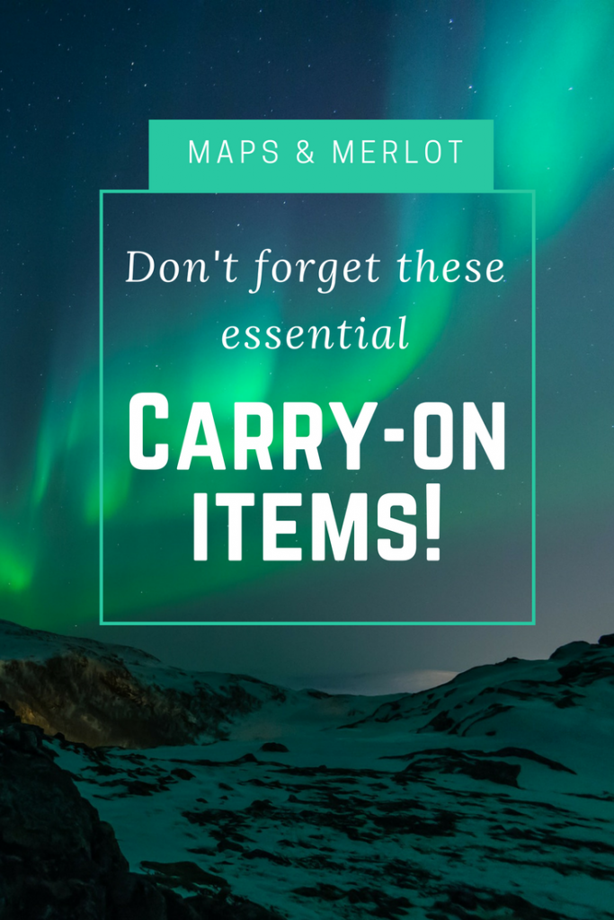 Carry-On Packing List - what to pack in your carry-on