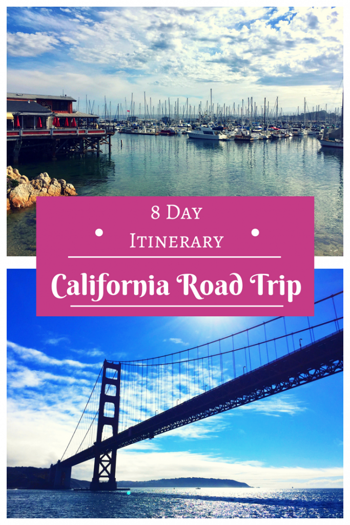 Plan the perfect 8 day Pacific Coast Highway road trip itinerary! Discover the wonders of San Francisco down to San Diego! #california #roadtrip #PCH #pacificcoasthighway #sanfrancisco #napa #carmelbythesea #bigsur #bixbybridge #mcwayfalls #morrobay #solvang #venicebeach #sandiego #lajolla