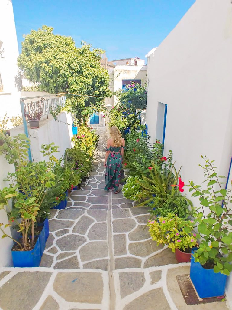 Marpissa, Paros pedestrian area