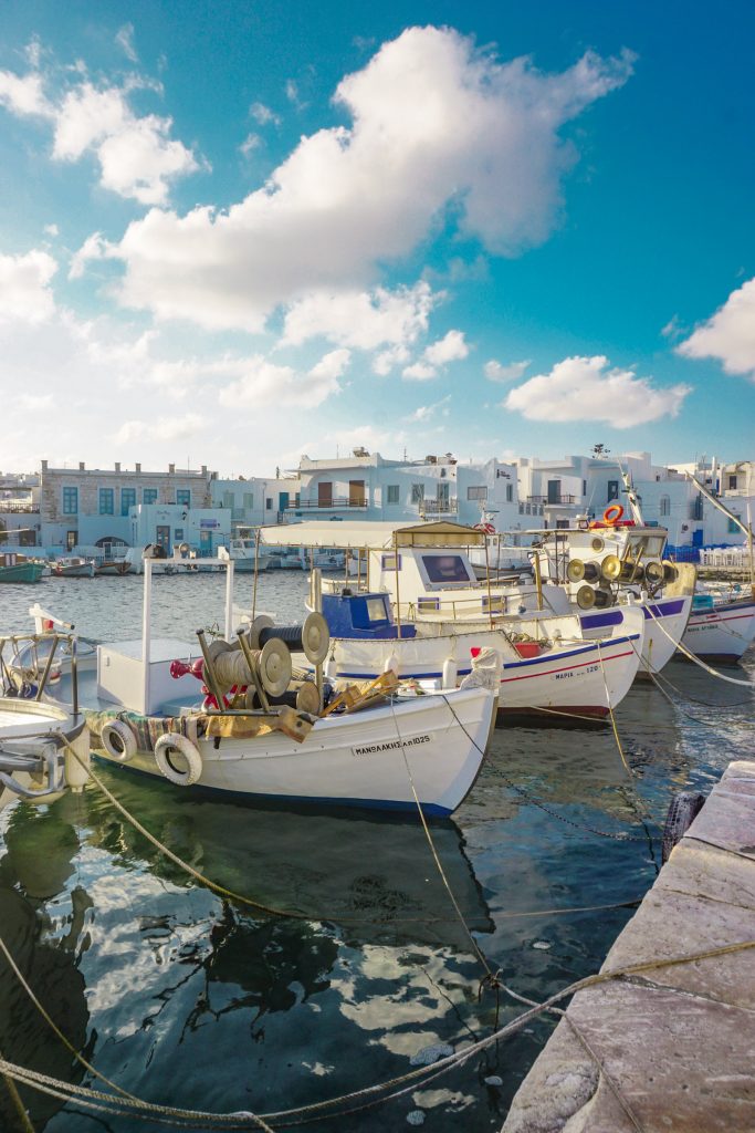 Naoussa Port in Paros, Greece