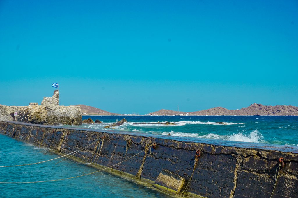 Venetia Fortress in Naoussa, Paros, Greece