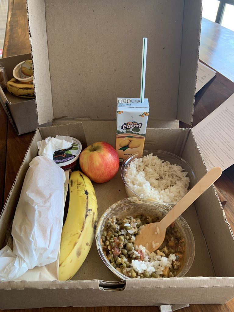 lunch box at tented safari camps