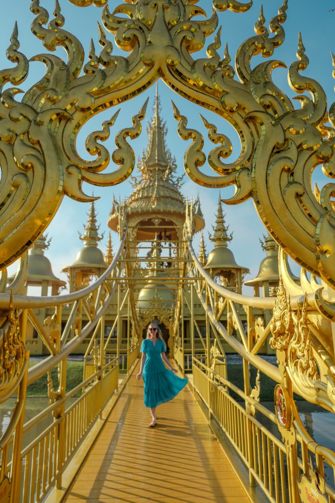 Golden Temple in Chiang Thai, Thailand